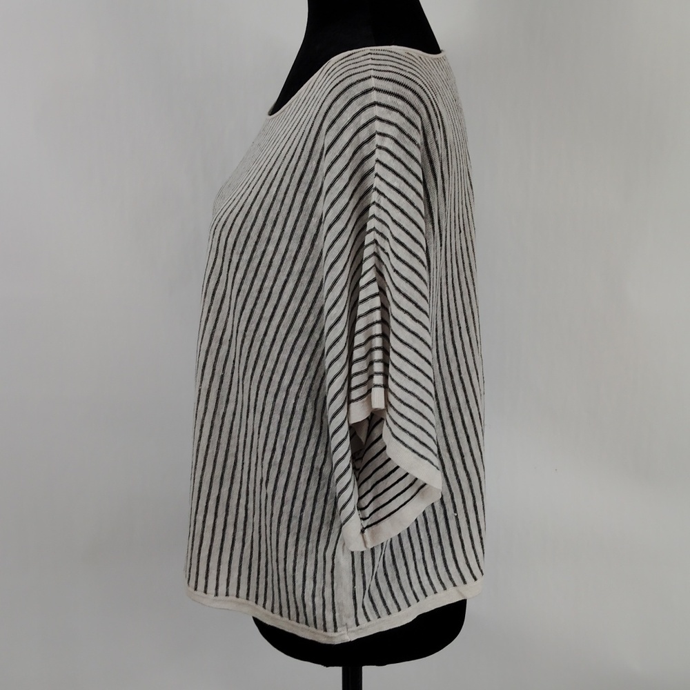 Eileen Fisher Linen Blend Striped Top - Picture 7 of 9